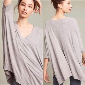 Anthropologie Bordeaux Jane Ribbed Tunic Top